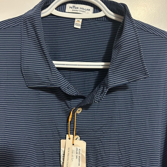 NWT Peter Millar Golf Polo Shirt SPF 50 - Picture 2 of 7